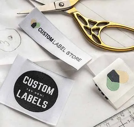 Private label apparel manufacturing with custom woven labels