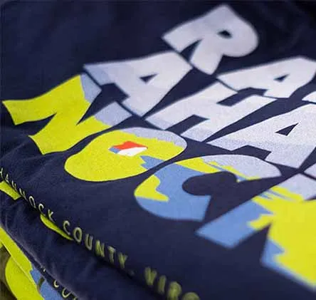 Custom screen printing on cotton t-shirts